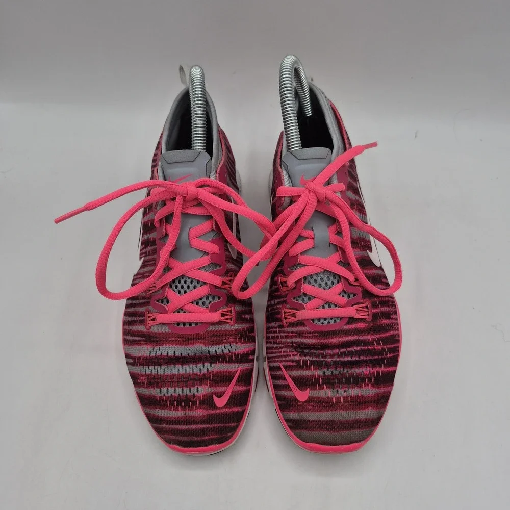 Nike Free 5.0 TR Fit 4 Shoes Womens Size 6.5 Pink Gray White Sneakers 629832-602